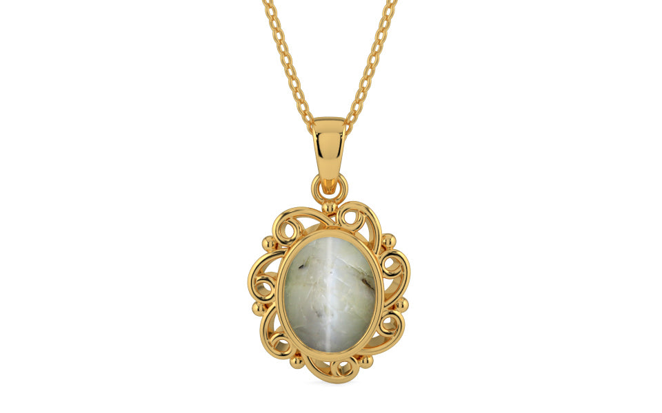 Gold Cat's Eye Pendant Prime Quality (P5)