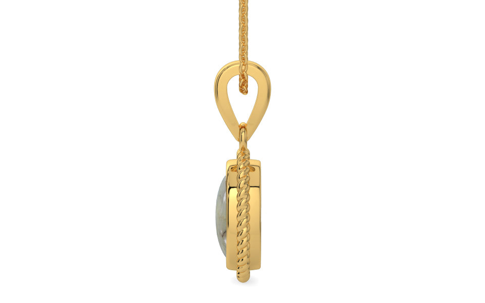 Gold Cat's Eye Pendant Prime Quality (P7)