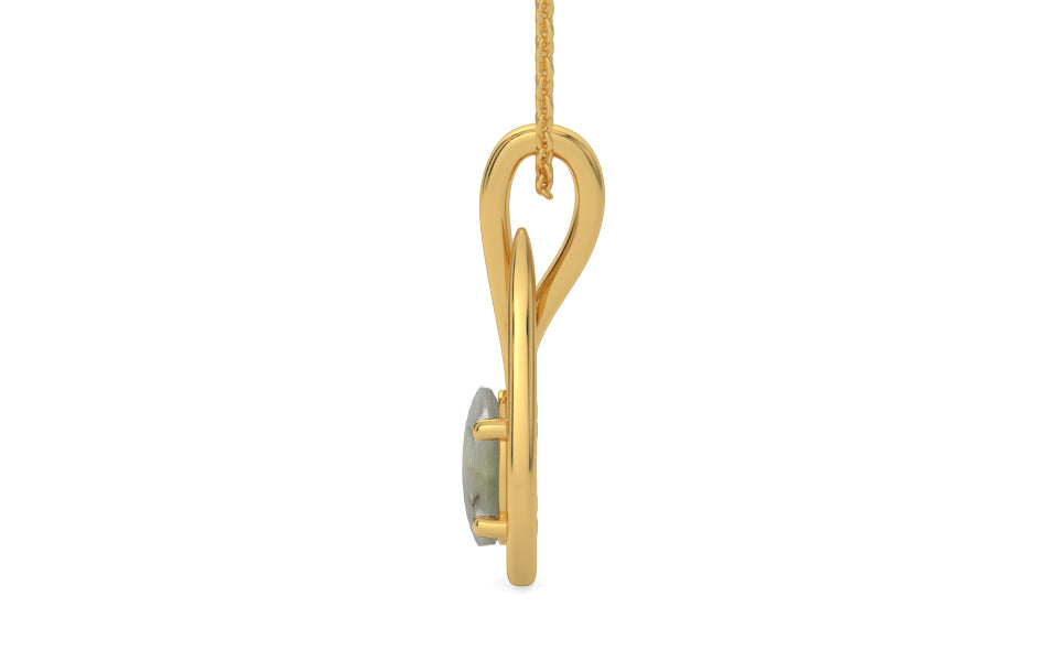 Gold Cat's Eye Pendant Prime Quality (P9)
