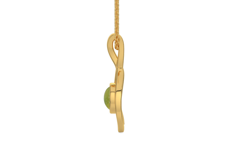 Gold Cat's Eye Pendant Rare Quality (P1)