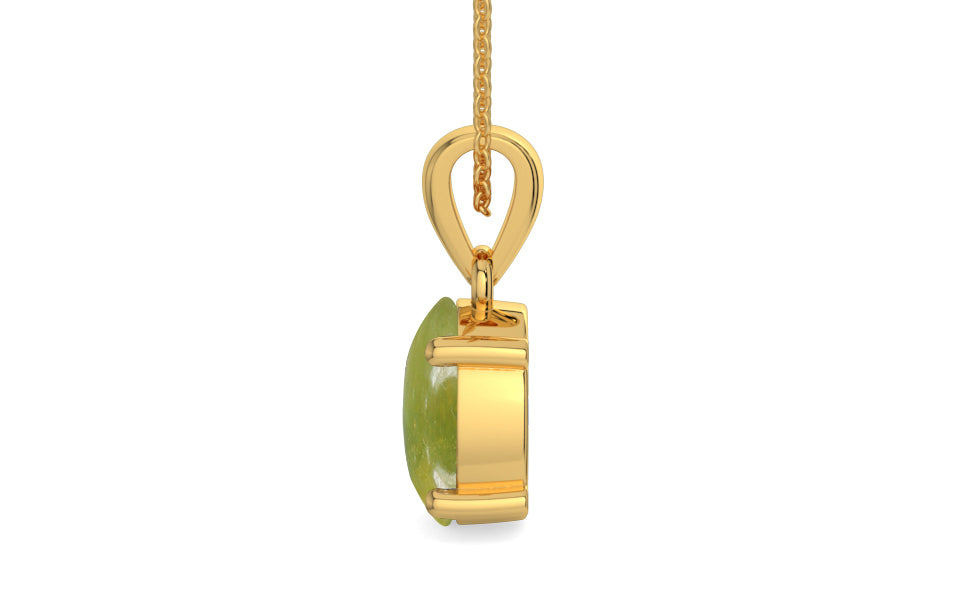 Gold Cat's Eye Pendant Rare Quality (P10)