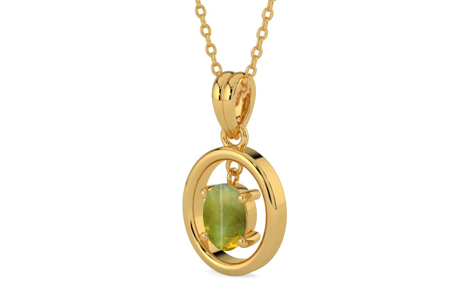 Gold Cat's Eye Pendant Rare Quality (P2)