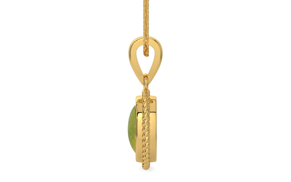 Gold Cat's Eye Pendant Rare Quality (P7)
