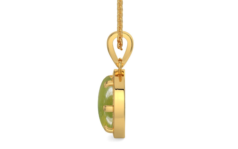 Gold Cat's Eye Pendant Rare Quality (P8)