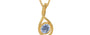 Gold Ceylon Blue Sapphire Pendant Fine Quality (P1)