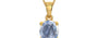 Gold Ceylon Blue Sapphire Pendant Fine Quality (P10)