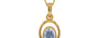 Gold Ceylon Blue Sapphire Pendant Fine Quality (P12)