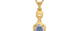 Gold Ceylon Blue Sapphire Pendant Fine Quality (P6)