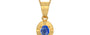 Gold Ceylon Blue Sapphire Pendant Limited Quality (P11)