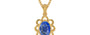 Gold Ceylon Blue Sapphire Pendant Limited Quality (P3)
