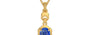 Gold Ceylon Blue Sapphire Pendant Limited Quality (P6)