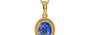 Gold Ceylon Blue Sapphire Pendant Limited Quality (P7)