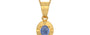 Gold Ceylon Blue Sapphire Pendant Prime Quality (P11)