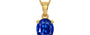 Gold Ceylon Blue Sapphire Pendant Rare Quality (P10)
