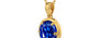 Gold Ceylon Blue Sapphire Pendant Rare Quality (P8)
