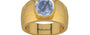 Gold Ceylon Blue Sapphire Ring Fine Quality (R1)