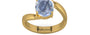 Gold Ceylon Blue Sapphire Ring Fine Quality (R2)