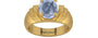 Gold Ceylon Blue Sapphire Ring Fine Quality (R4)