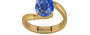 Gold Ceylon Blue Sapphire Ring Limited Quality (R2)