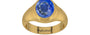 Gold Ceylon Blue Sapphire Ring Limited Quality (R7)