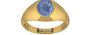 Gold Ceylon Blue Sapphire Ring Prime Quality (R12)