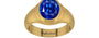 Gold Ceylon Blue Sapphire Ring Rare Quality (R7)