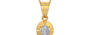 Gold Ceylon White Sapphire Pendant Fine Quality (P11)