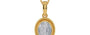 Gold Ceylon White Sapphire Pendant Fine Quality (P7)