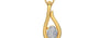 Gold Ceylon White Sapphire Pendant Fine Quality (P9)