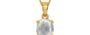 Gold Ceylon White Sapphire Pendant Limited Quality (P10)