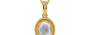 Gold Ceylon White Sapphire Pendant Limited Quality (P7)