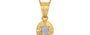 Gold Ceylon White Sapphire Pendant Prime Quality (P11)