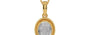 Gold Ceylon White Sapphire Pendant Prime Quality (P7)