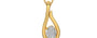 Gold Ceylon White Sapphire Pendant Rare Quality (P9)