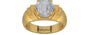 Gold Ceylon White Sapphire Ring Fine Quality (R4)