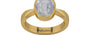 Gold Ceylon White Sapphire Ring Fine Quality (R9)