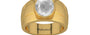 Gold Ceylon White Sapphire Ring Limited Quality (R1)