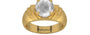 Gold Ceylon White Sapphire Ring Limited Quality (R4)