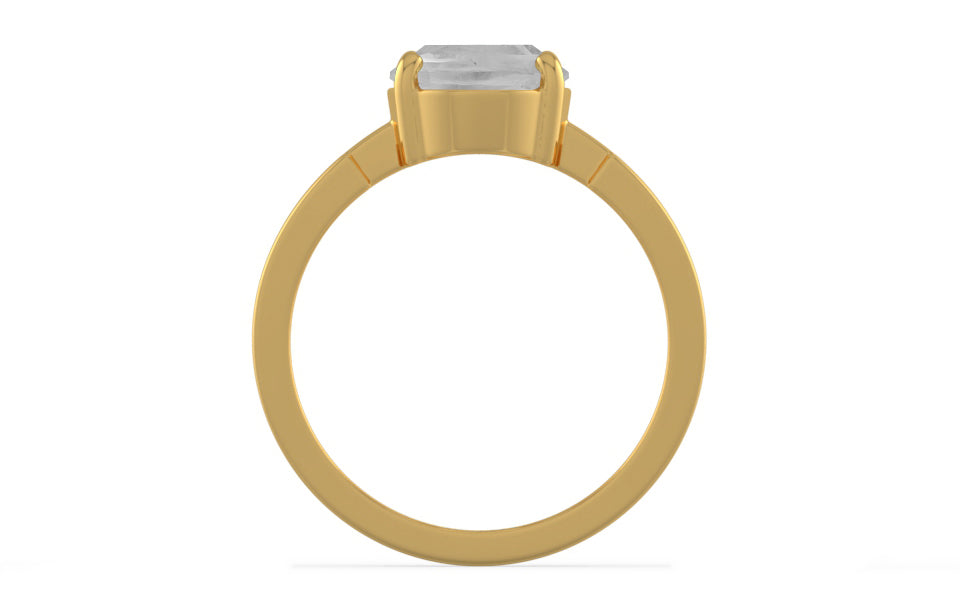 Gold Ceylon White Sapphire Ring Limited Quality (R8)