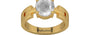 Gold Ceylon White Sapphire Ring Limited Quality (R8)