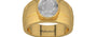 Gold Ceylon White Sapphire Ring Prime Quality (R1)