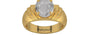 Gold Ceylon White Sapphire Ring Prime Quality (R4)