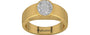 Gold Ceylon White Sapphire Ring Rare Quality (R10)
