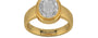 Gold Ceylon White Sapphire Ring Rare Quality (R3)