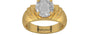 Gold Ceylon White Sapphire Ring Rare Quality (R4)