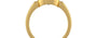 Gold Ceylon White Sapphire Ring Rare Quality (R6)