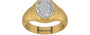 Gold Ceylon White Sapphire Ring Rare Quality (R7)
