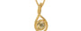 Gold Ceylon Yellow Sapphire Pendant Fine Quality (P1)
