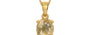 Gold Ceylon Yellow Sapphire Pendant Fine Quality (P10)