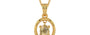 Gold Ceylon Yellow Sapphire Pendant Fine Quality (P2)